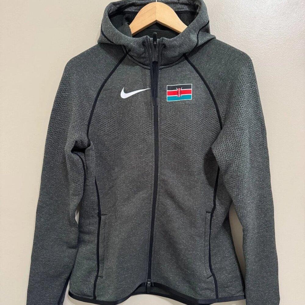 Nike Pro Elite Kenya Team Issue Tech Fleece Hoodie Jacket Running Womens S NEW